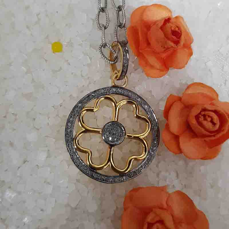 Stunning Fancy Designer Flower Pendant, Blooming Beauty Pendant, Gift For Girl