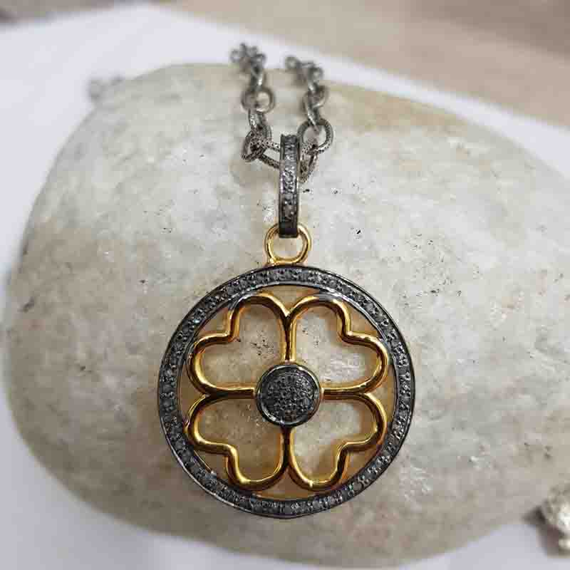 Stunning Fancy Designer Flower Pendant, Blooming Beauty Pendant, Gift For Girl