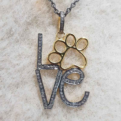 Natural Handmade Love Designer Fanciable Silver Pendant, Anniversary Gift, Gift For Love