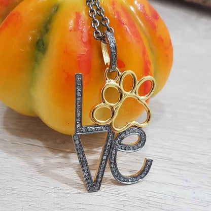 Natural Handmade Love Designer Fanciable Silver Pendant, Anniversary Gift, Gift For Love