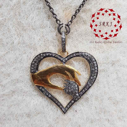 Beautifully Designed Forever Love Heart Pendant, Stunning Heart Necklace, Gift For Mom, Mother's Day Gift