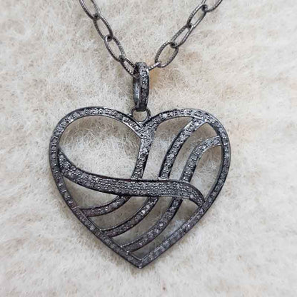 Forever Open Heart Necklace, Unique Heart Pendant, Anniversary Gift, Gift For Wife