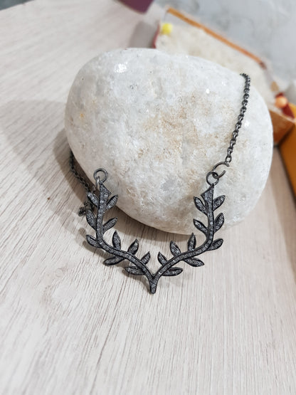 Unique Designer Leaf Style Necklace, Stunning Necklace, Gift For Mom, Mother's Day Gift