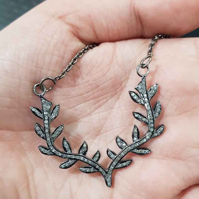 Unique Designer Leaf Style Necklace, Stunning Necklace, Gift For Mom, Mother's Day Gift