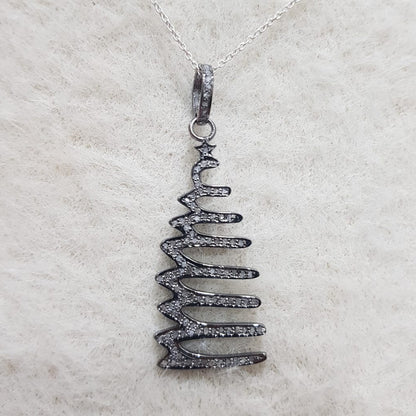 Classic Zigzag Fancy Designer pendant, Unique Stylish Necklace, Gift For Someone, Silver Jewelry