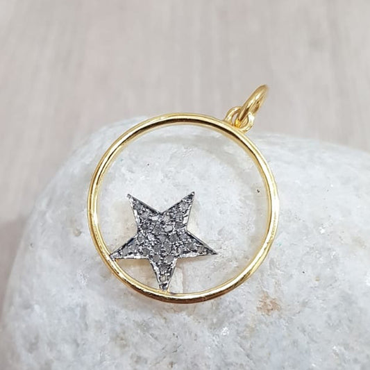 Wish Upon a Star Pendant, Attractive 925 Sterling Sliver Handmade Designer Joined Star Pendant, Gift For Sister, Birthday Gift