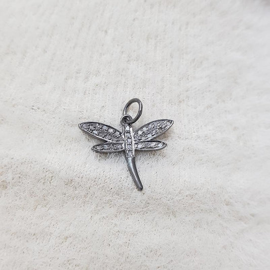 Charmed Transformation Dragonfly Charm, Attractive Designer Handmade Beautiful Charms, Silver Jewelry