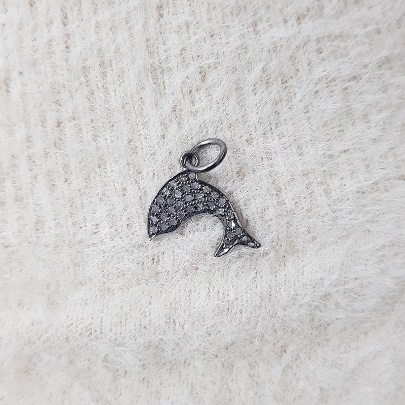 Aquatic Elegance Fish Charm, Attractive Designer Handmade Fancy Charms, Silver Jewelry