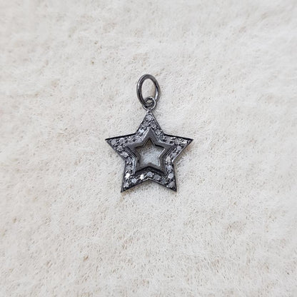 Beautiful Designed Handmade Stylish Star Charms, Minimal Star Charm, Silver Jlewery