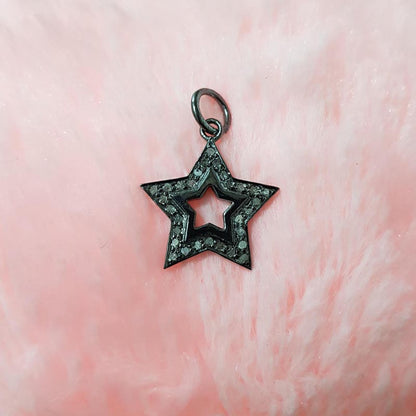 Beautiful Designed Handmade Stylish Star Charms, Minimal Star Charm, Silver Jlewery