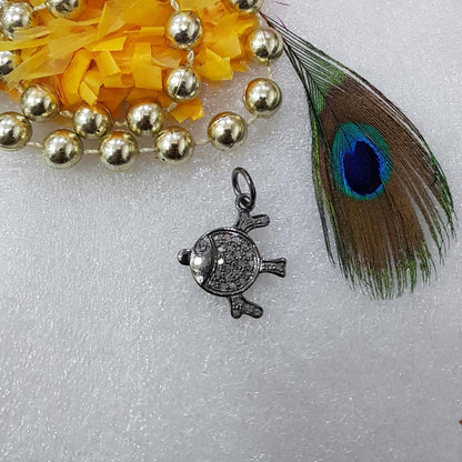 Fish Charm Jewelry, Good Looking Handmade Designer Beautiful Fancy Charm With pave Diamond, Silver Jewelry