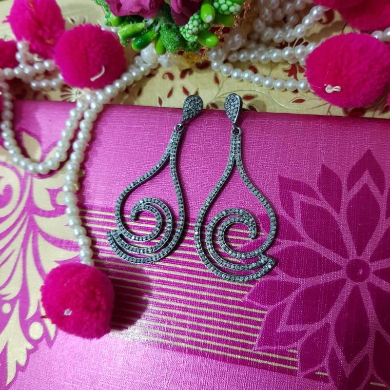 Gorgeous Designer Handmade Style Earrings, Silver Jewelry, Gift For Wife