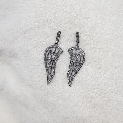 Feather Earrings, Handmade 925 Sterling Silver Feather Earrings, Silver Jewelry