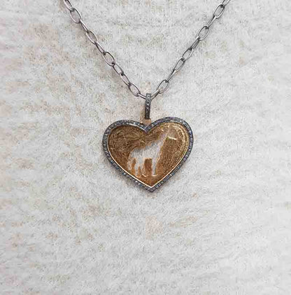 Precious Designer 925 Sterling Silver Heart Pendant, Silver Jewelry, Handmade Heart Fancy necklace