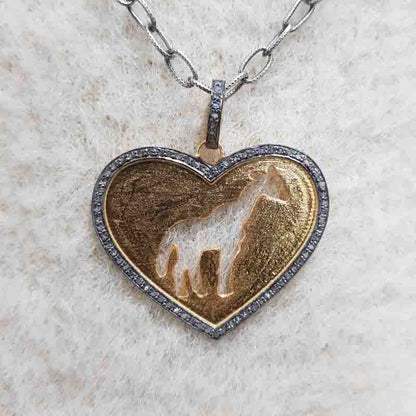 Precious Designer 925 Sterling Silver Heart Pendant, Silver Jewelry, Handmade Heart Fancy necklace